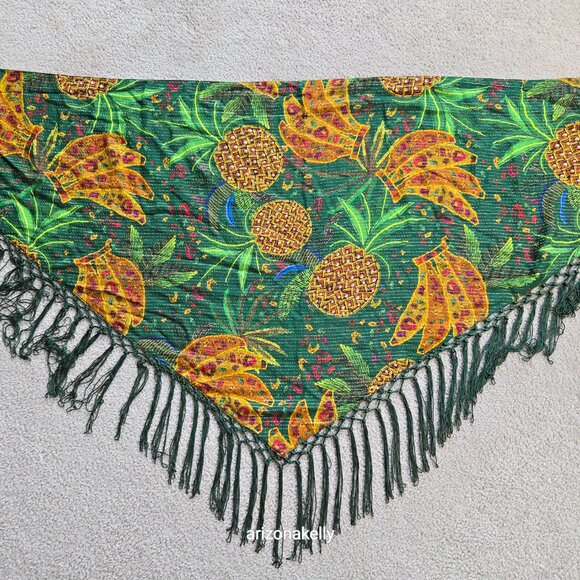 NWOT Farm Rio Sarong "Mixed Fruits" Reversible Fringe - Picture 6 of 15